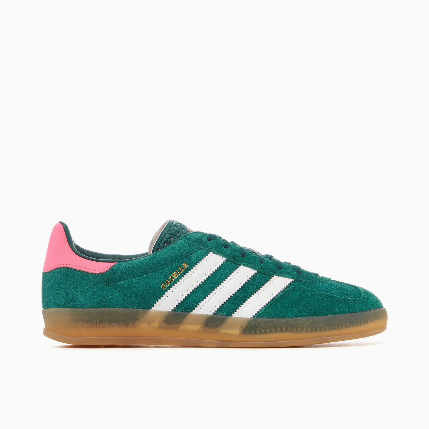 adidas Gazelle Indoor Collegiate Green Lucid Pink (Women's) 1