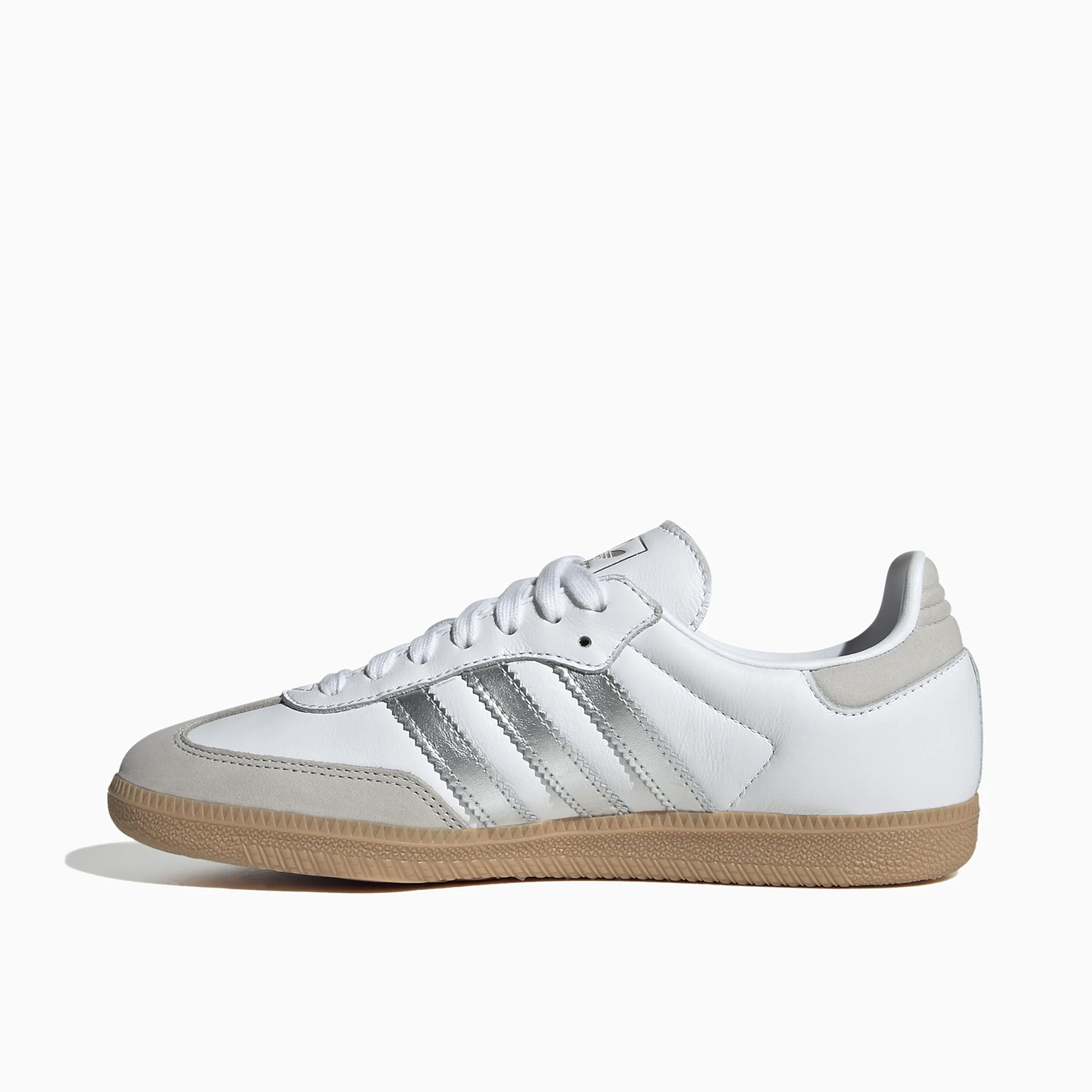 adidas Samba OG White Silver Metallic Grey (Women's) 2