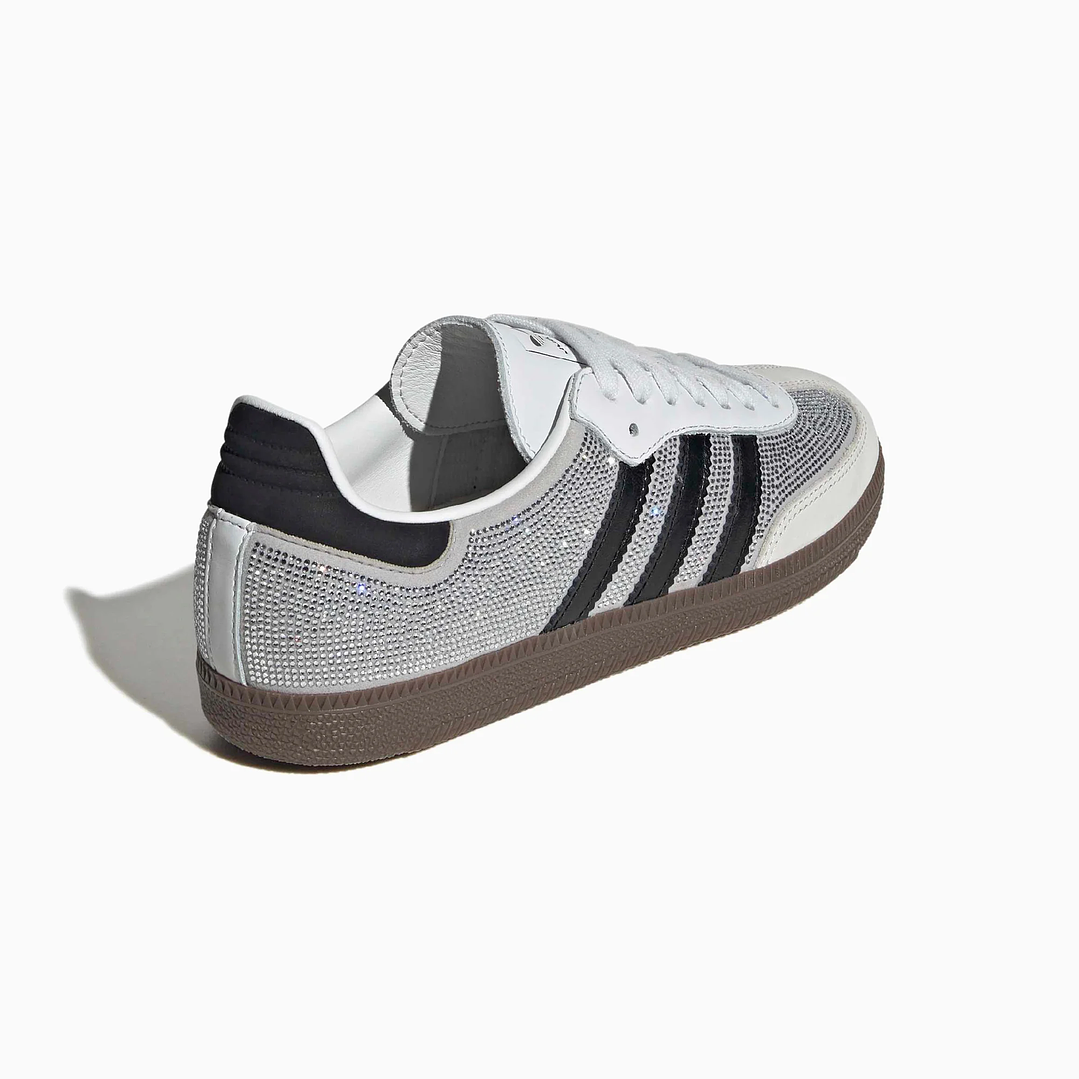 adidas Samba OG Rhinestone Crystal White Silver (Women's) 6