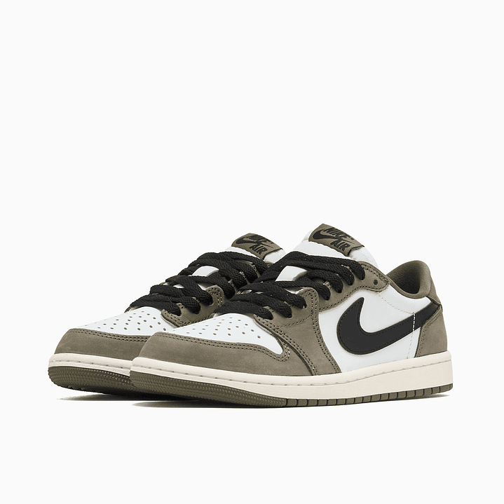 Jordan 1 Retro Low Medium Olive Summit White Sail Black 3