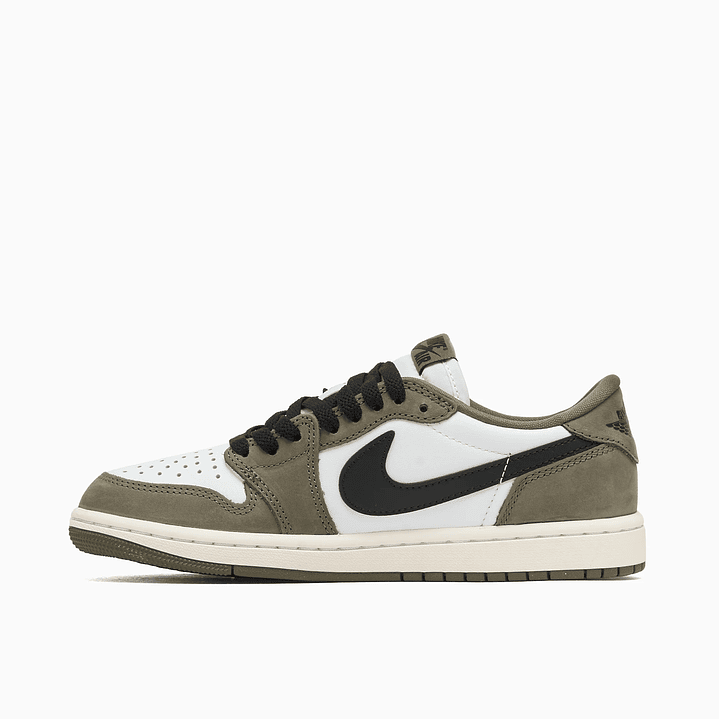 Jordan 1 Retro Low Medium Olive Summit White Sail Black 2