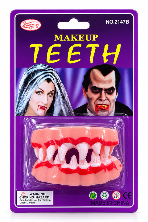 DENTADURA DRACULA HALLOWEEN