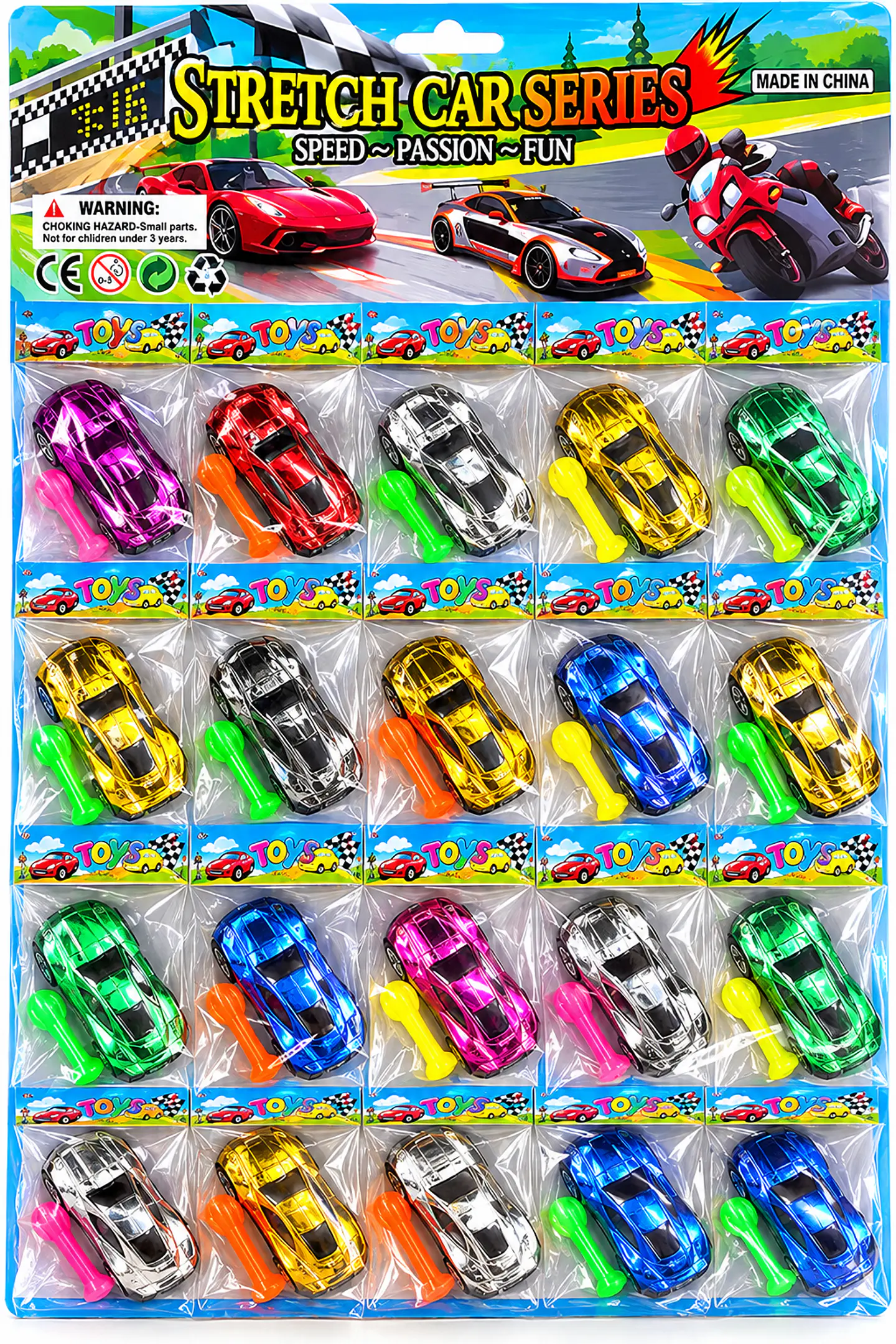 DISPLAY DE 20 UNIDEDES AUTITOS COLORES 1
