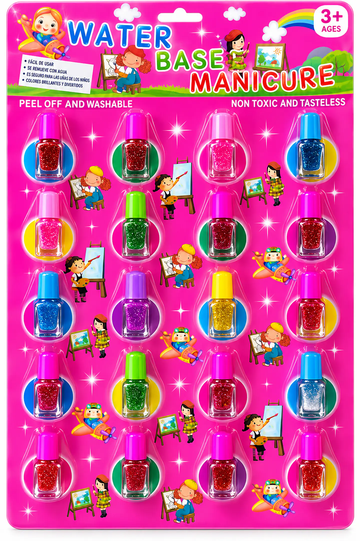 DISPLAY DE 20 UNIDEDES  ESMSLTE PARA NIÑAS 1