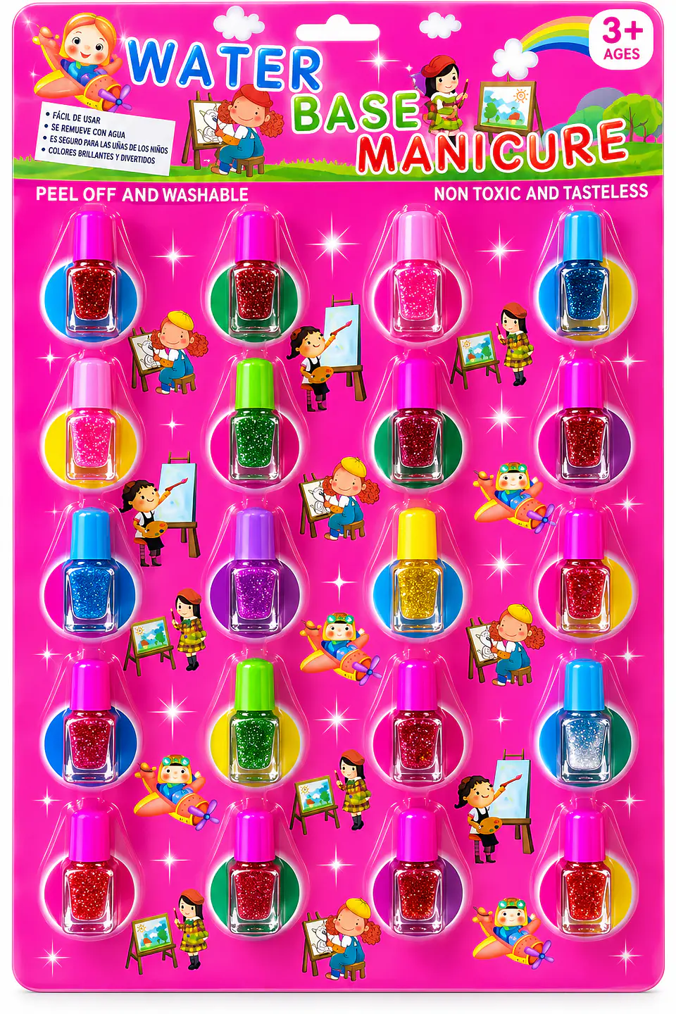 DISPLAY DE 20 UNIDEDES  ESMSLTE PARA NIÑAS 1