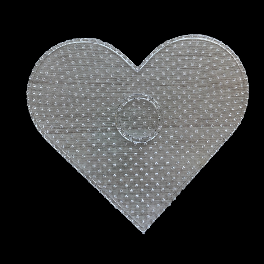 Placa Corazón (Beads 5mm)
