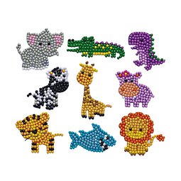 STICKER Diamantes ANIMALES (9 Stickers )