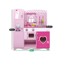 Cocina de madera Pink Heart