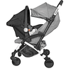 Coche Ultra compacto travel system Gris