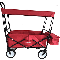 Carrito Wagon Plegable Rojo Con Techo                  
