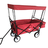 Carrito Wagon Plegable Rojo Con Techo                  