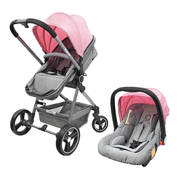 Coche Compact Travel System Rosado