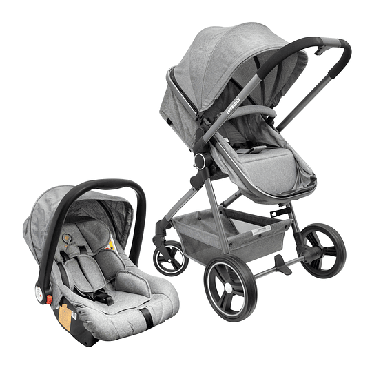 Coche Compact Travel System Gris