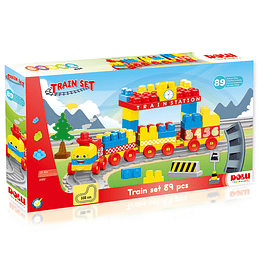 Blocks Set De Tren 89 Pcs