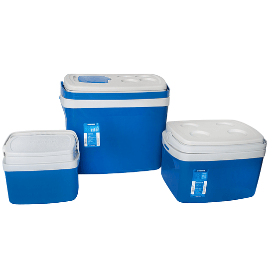 Set cooler Camp 3 piezas azul 32L, 12L Y 5L