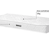 Colchón 148x68x14 Blanco Kidscool