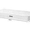 Colchón 148x68x14 Blanco Kidscool