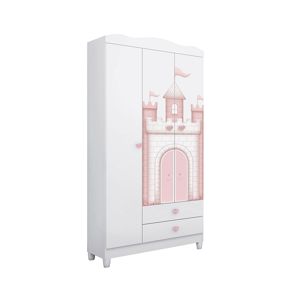 Closet Infantil 3 Puertas Sofia Blanco