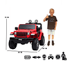 Jeep Rubicon Rojo Batería