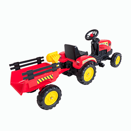  Tractor Con Carro Rojo Kidscool