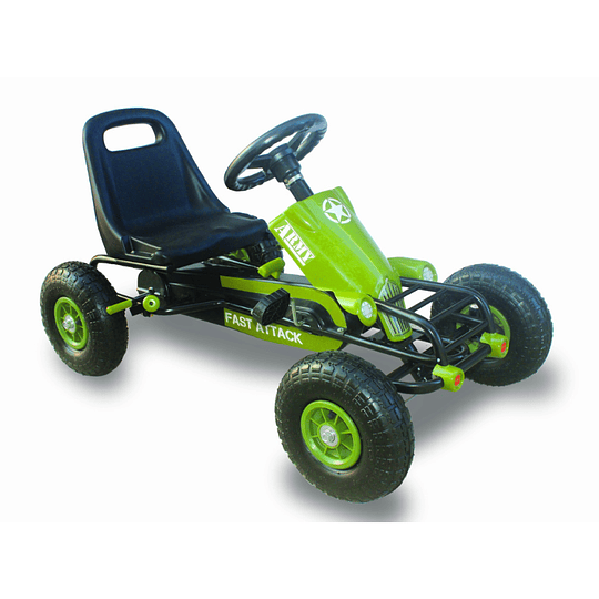 Go Kart Racing Army Xl Verde Kidscool