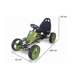 Go Kart Racing Army Verde Kidscool