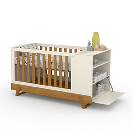 Cuna Maxx Miel Beige Eco Wood Multifunción 