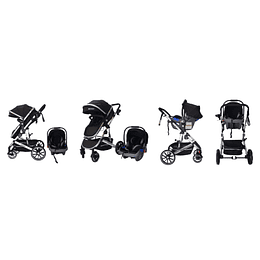 COCHE TRAVEL LUX  3 EN 1 KIDSCOOL NEGRO