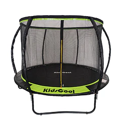 Cama Elástica Infantil 10 Pies (3,05m) Curve-Pro Kidscool con Sistema T-Bar y Red de Seguridad 