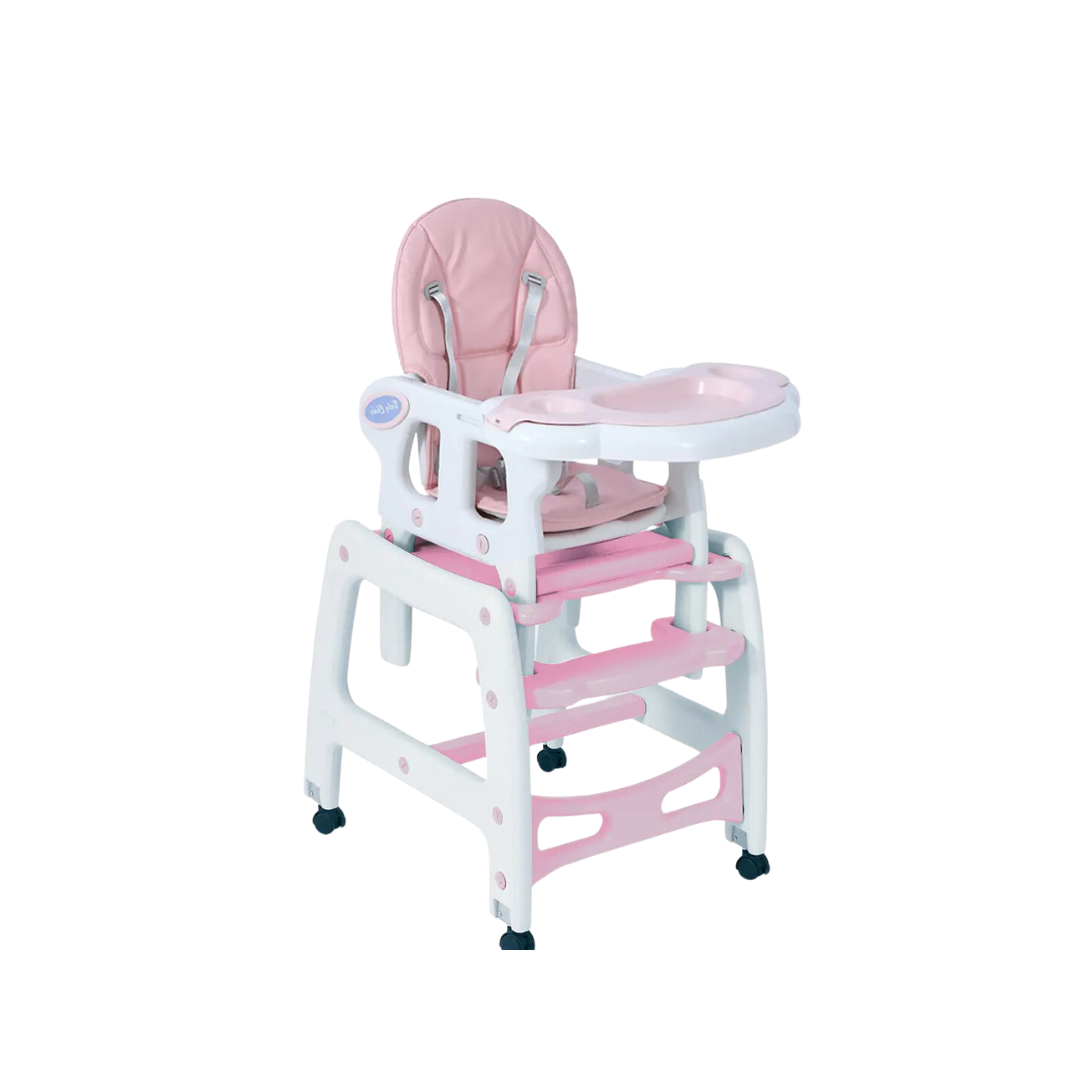 Silla De Comer New Rosa Claro 3 En 1