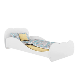 Mini cama nube blanca premium