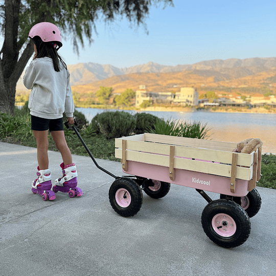 CARRO DE ARRASTRE WAGON ROSADO