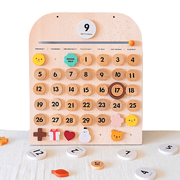 Didactico Calendario Madera Montessori