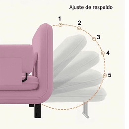 Sofa Mini Cama Infantil Rosado
