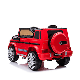 Entrega Express - Auto a Batería Jeep G63 Con Licencia Mercedes 12V Rojo 