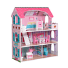 Retiro Express - Casa De Muñeca Madera 3 Pisos Con Accesorios