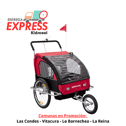 Entrega Express - Carrito coche Baby Trailer Rojo