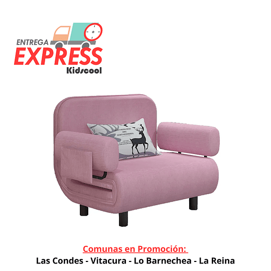 Entrega Express - Sofa Mini Cama Infantil Rosado