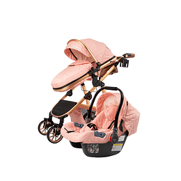 Entrega Express - Coche Travel Elegance 3 en 1 Rosado