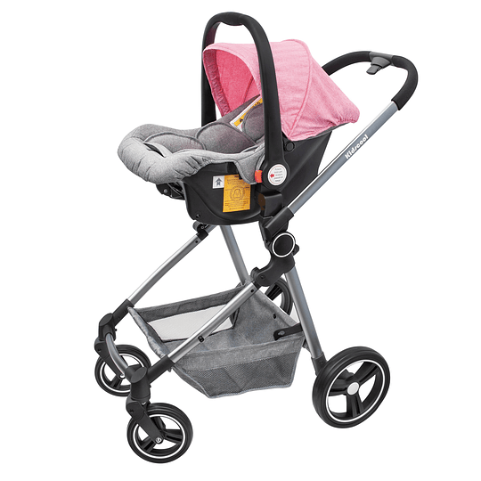 Entrega Express - Coche Compact Travel System Rosado