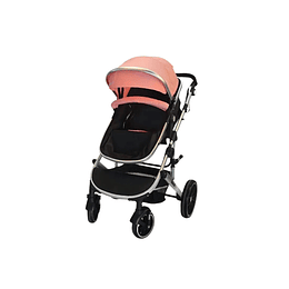 Entrega Express - Coche Cuna  Lux 3 En 1 Kidscool Rosado