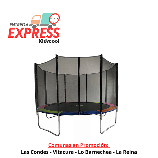 Entrega Express - Cama Elastica Rainbow 12 Pies