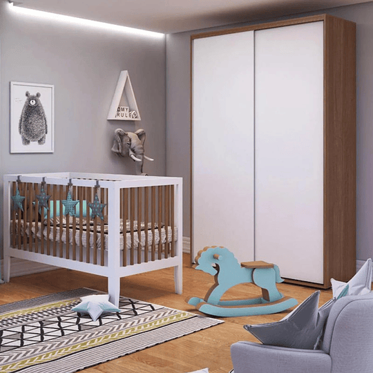 Cuna Sognare Practic Blanca/Miel