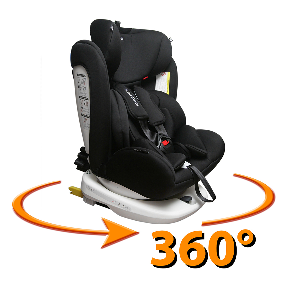 Silla de auto 360° Negro