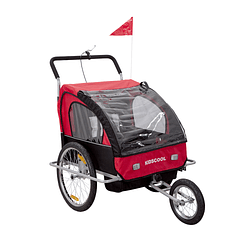 Carrito coche Baby Trailer Rojo