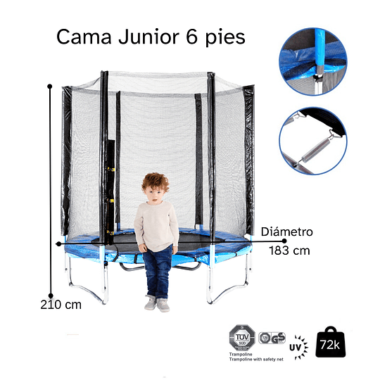 Entrega Express - Cama Elástica Junior 6 pies 