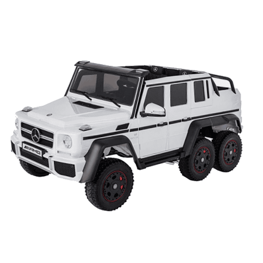 Entrega Express - Auto Bateria G63 Licencia  Mercedes 6x6 Blanco 12v 