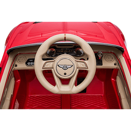 Entrega Express - Auto Rojo A Bateria Bentley Balacar 12V