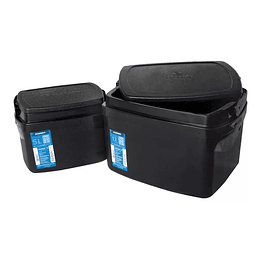 Set cooler Camp 2 piezas negro 12L Y 5L