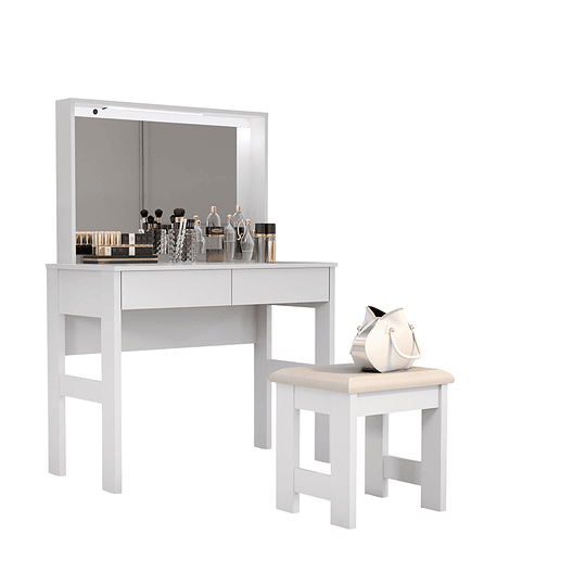 Tocador Con Espejo Be Blanco - Preventa 20 de Marzo